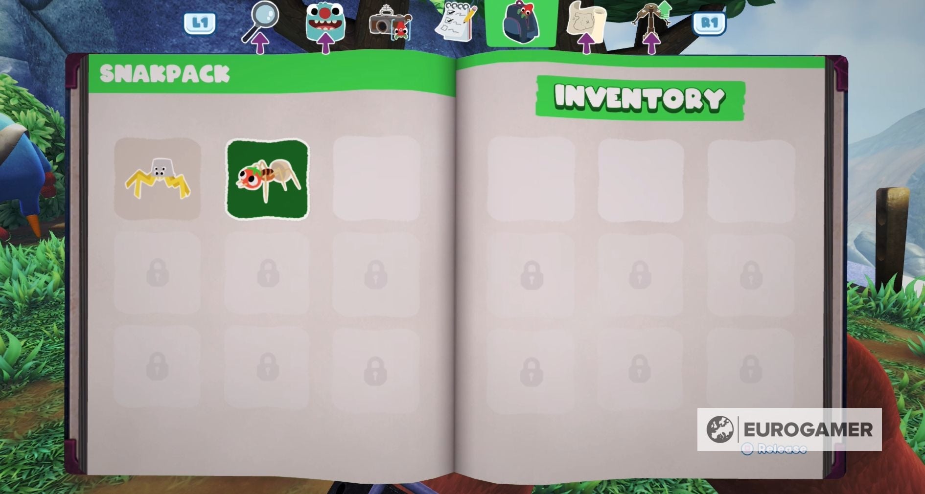 Bugsnax Snakpack upgrade How to increase your bug inventory in